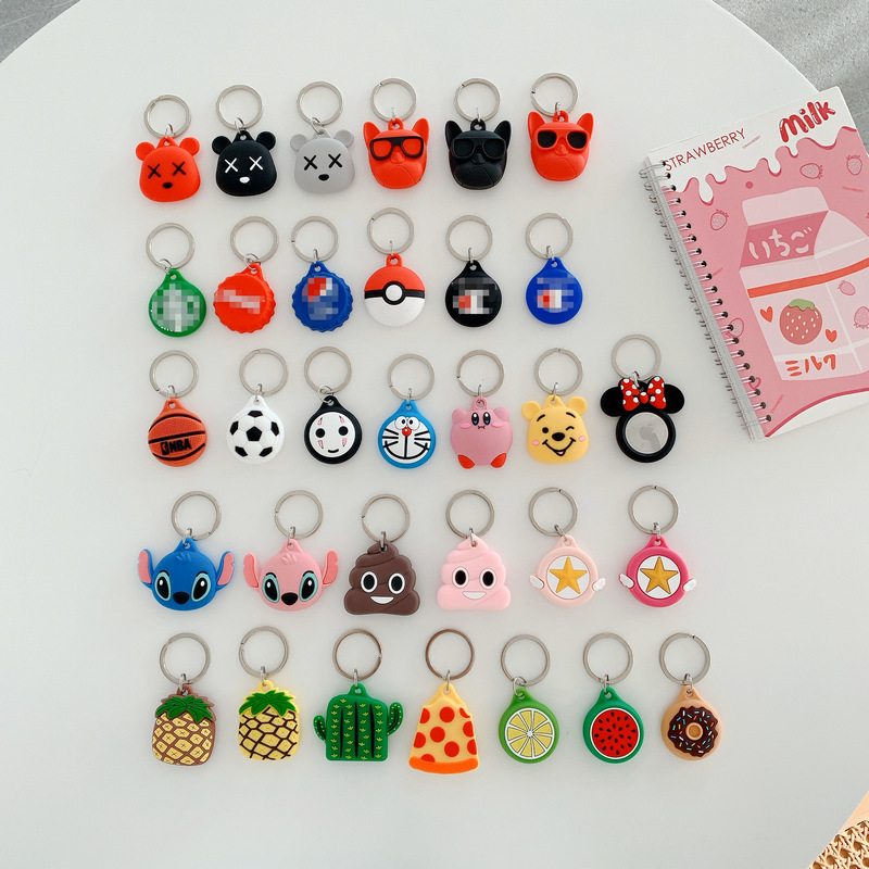 Suitable for Apple Airtags Silicone Protective Case, Minnie Shell Airtag Locator Tracker Protective Case