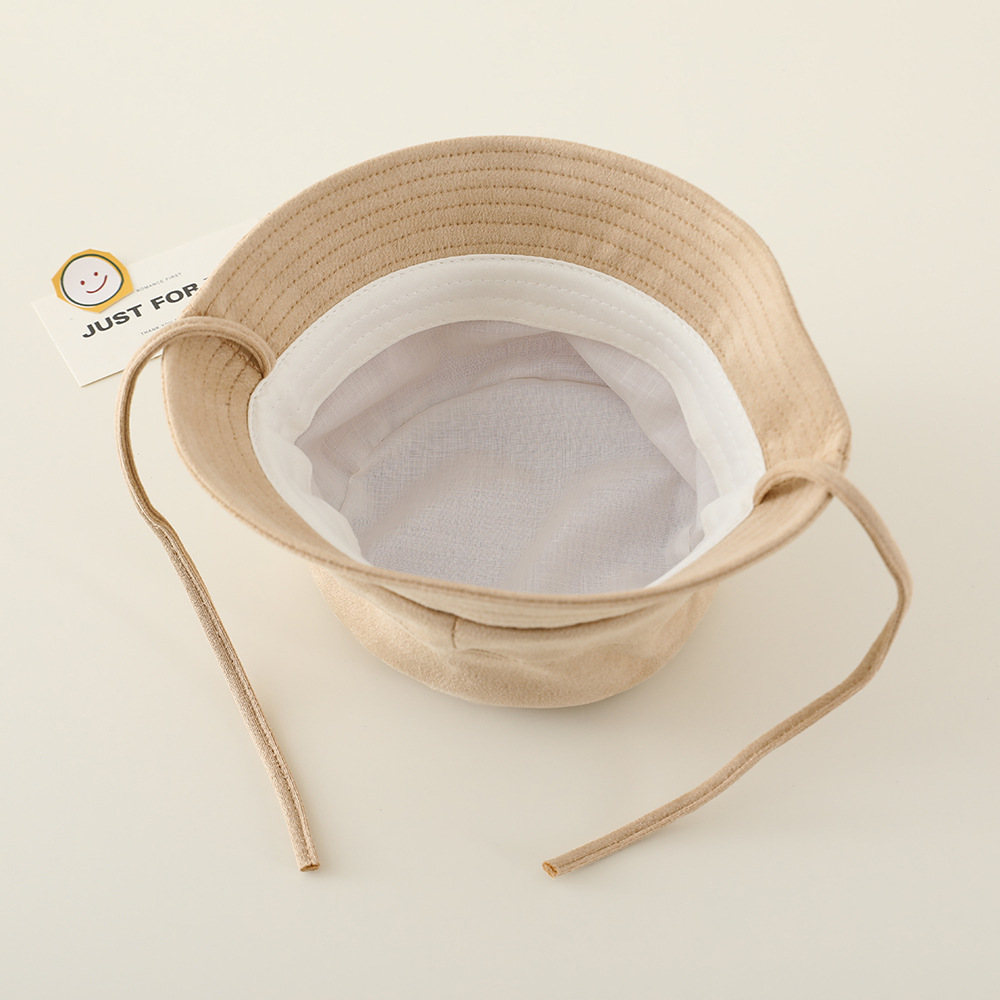 Sombrero japonés para niños, sombrero de pescador para bebés coreanos primavera y otoño delgado casual para niños y niñas versátil sombrero de bañera de sombra image 3