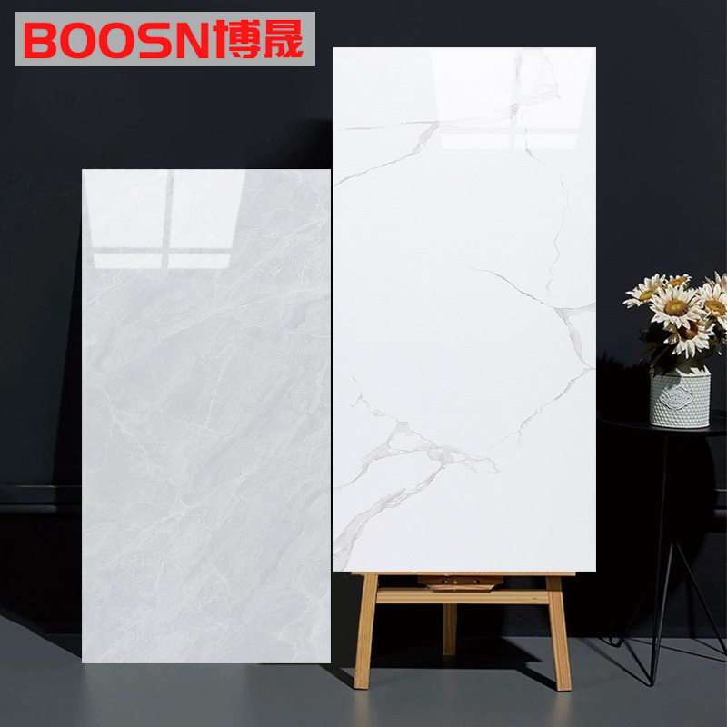 Bathroom Tiles 400*800 Bright Full-body Marble Floor Tiles Kitchen Non-slip 400*400 Floor Tiles