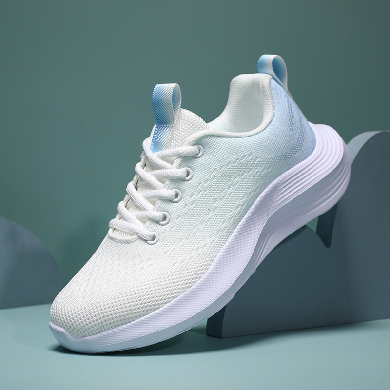2026 primavera nuevos zapatos de tela de mujer cómodos zapatos deportivos de malla transpirables de moda simple zapatos casuales de mujer