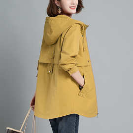 风衣女中长款小个子2023新款韩版时尚气质流行洋气宽松休闲外套潮