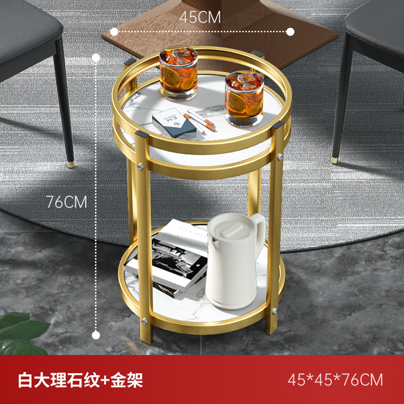 麻将机茶几双层棋牌室专用烟缸茶水架麻将桌边几茶水桌轻奢圆茶几|undefined