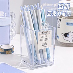 正方形の透明アクリルペンホルダーは自由に組み合わせることができます学生文具工場直販クリエイティブコンビネーションストレージ