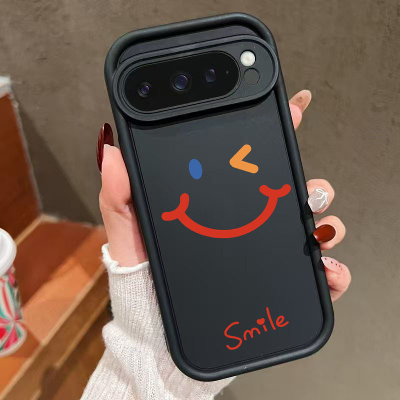 Playful Smiley Face Suitable for Google Pixel 9 Pro XL Mobile Phone Case 8A Protective Cover 7 Steps
