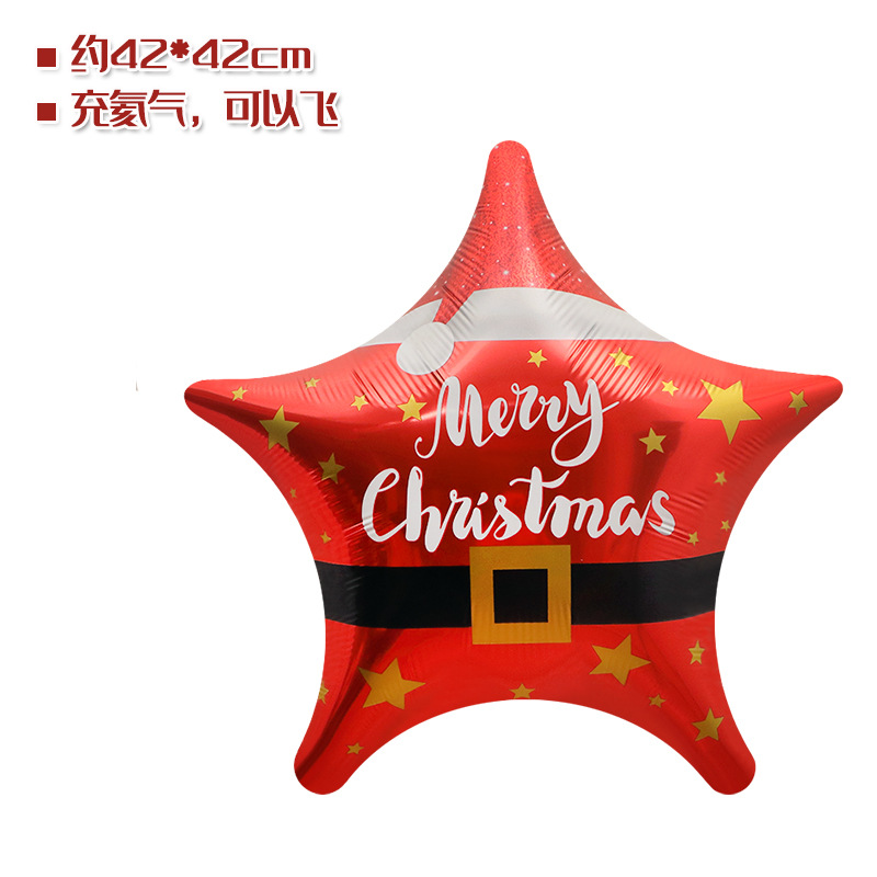 Tienda ventana Decoración Accesorios juguete globo Navidad caramelo muleta ancianos muñeco de nieve árbol de Navidad globo foto