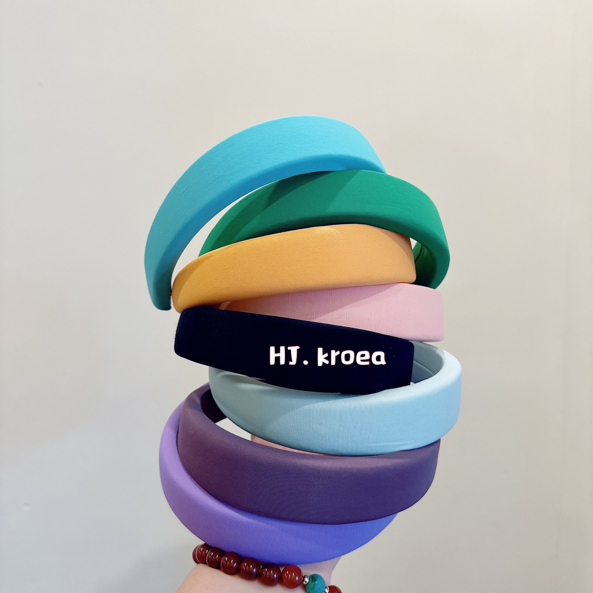 日韓系！亮色馬卡龍氣質增高高顱頂減齡韓版牛奶絲髮箍頭箍飾品女