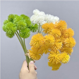 Artificial flower 6 hand-tied dandelion fruit fur ball home decoration flower arrangement flower art fruit fake flower gardening