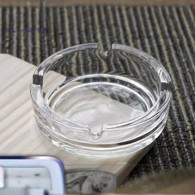 Пепельница прозрачное круглое стекло Пепельница Отель KTV Бар Рекламные подарки