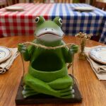 可爱青蛙多肉花盆麻绳装饰卡通造型桌面阳台多肉种植盆创意动物盆