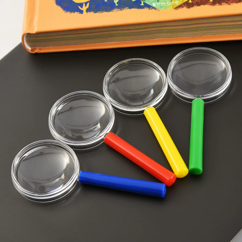 40, красочное детское увеличительное стекло Macron, цветной подарок, детское исследование, наука и образование, оптовая продажа, обучающие игрушки