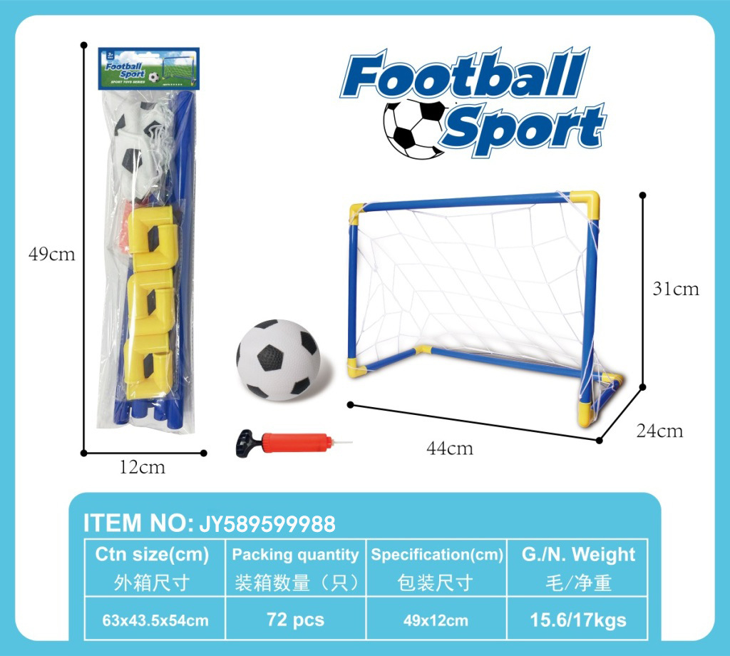 Juegos de juguetes transfronterizos de puertas de fútbol para niños portátiles desmontables para juguetes deportivos para padres e hijos al aire libre