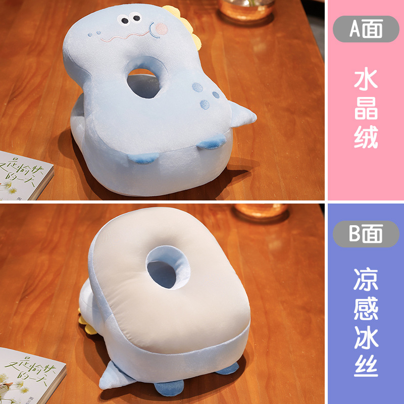 Almohada para Siesta de Seda de Hielo y Peluche para Oficina y Estudiantes image 9