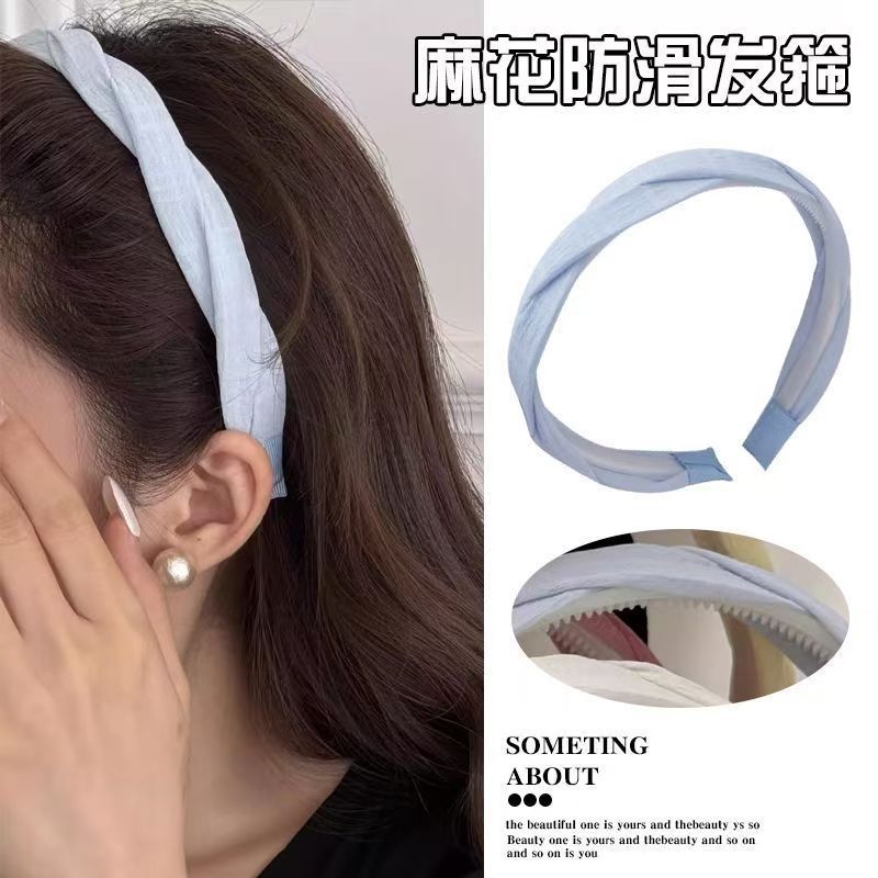 甜美气质麻花交叉压发发箍女洗脸头箍2025高颅顶发卡外出百搭头饰|undefined