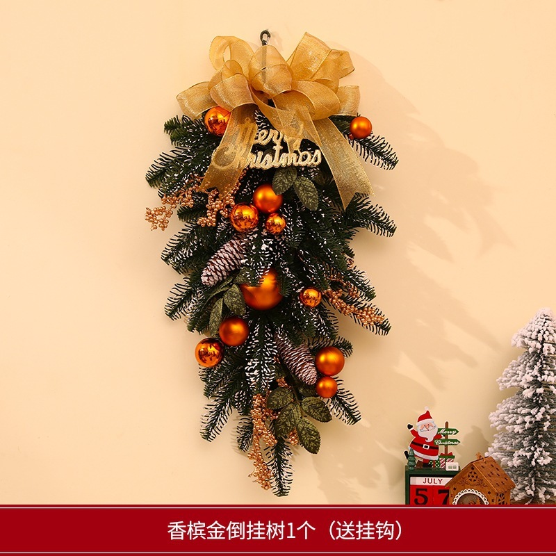 跨境亚马逊圣诞节装饰品花环藤条门挂饰场景布置圣诞树挂件吊饰|undefined