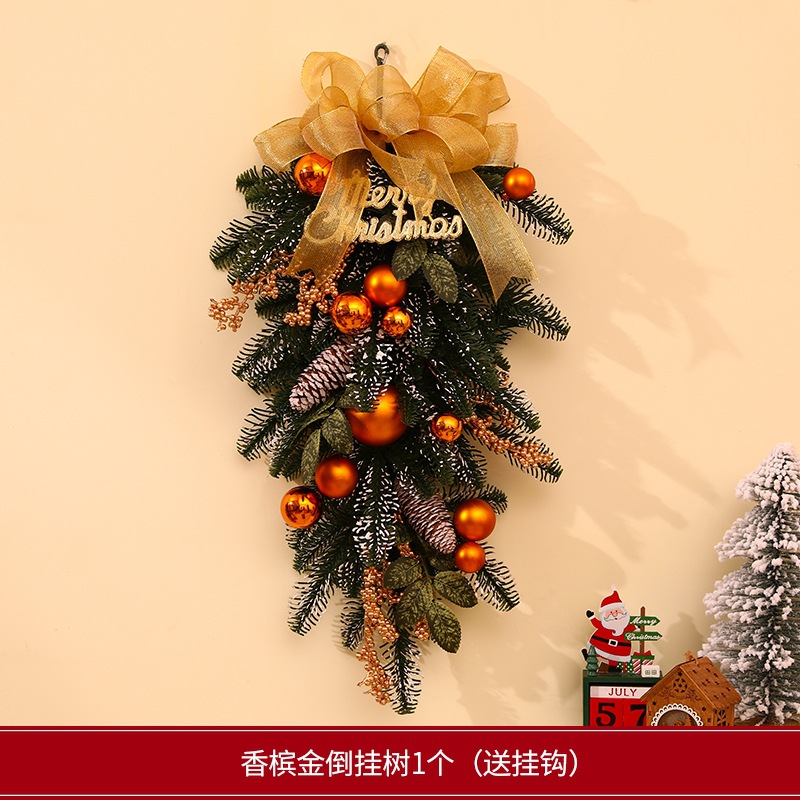 Transfronterizos amazónicos decoraciones navideñas guirnaldas de caña puertas colgantes decoración de escena colgantes de árbol de Navidad