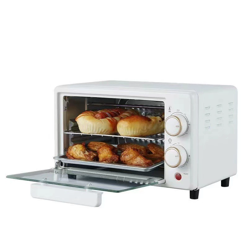 Factory direct selling household small dual -layer multi -function fully automatic 12L capacity electric oven mini money can be exported