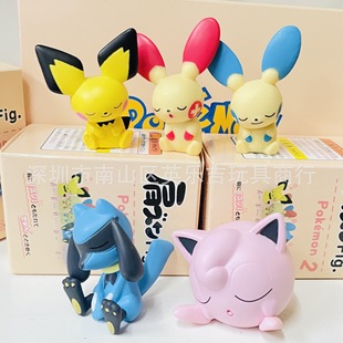 Pokemon Shoulder Shoulder Sitting Posture 2 Play Leo Lupi Baby Reach Duck Dumb Beast 5 Boxed Ornaments