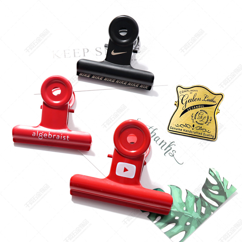 环保店金属夹子定制logo图片模板003