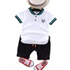 Children's set for boys, summer clothing, polo for early age, sleeves, with short sleeve, children's clothing, wholesale