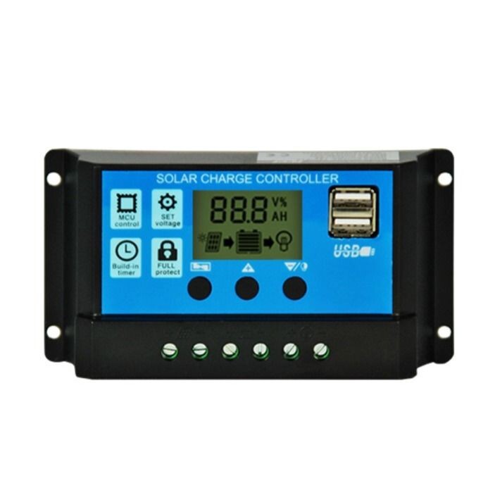 12V24V10A20A30A Photovoltaic Controller Export Lcd Solar Controller with Usb5V Charging 12V24V10A20A30A Photovoltaic Controller Export Lcd Solar Controller with Usb5V Charging