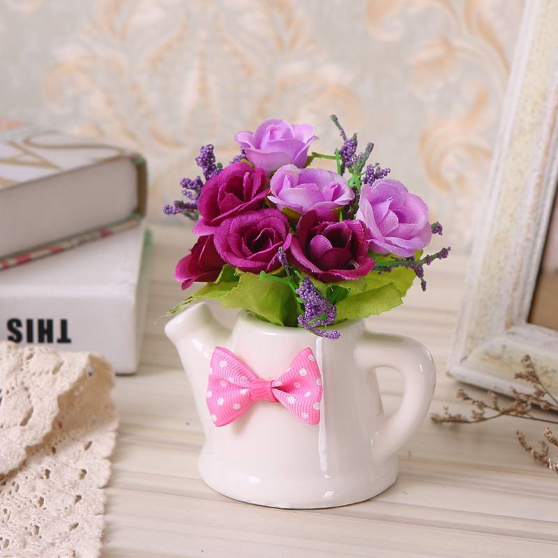 Small purple pocket flask