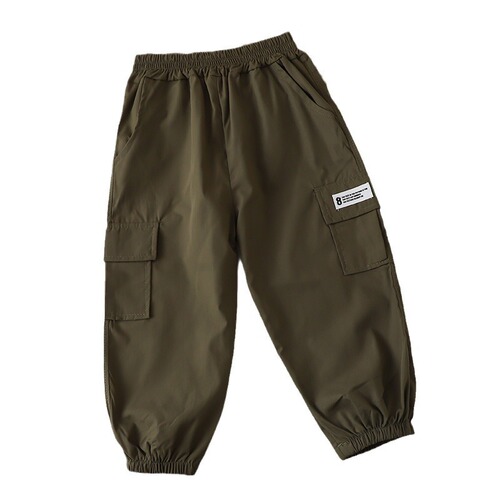 Children's Work Pants 2025 Spring and Autumn Casual Pants for Boys and Girls Loose Trend Pants Baby Korean Style Pants for Boys and Girls