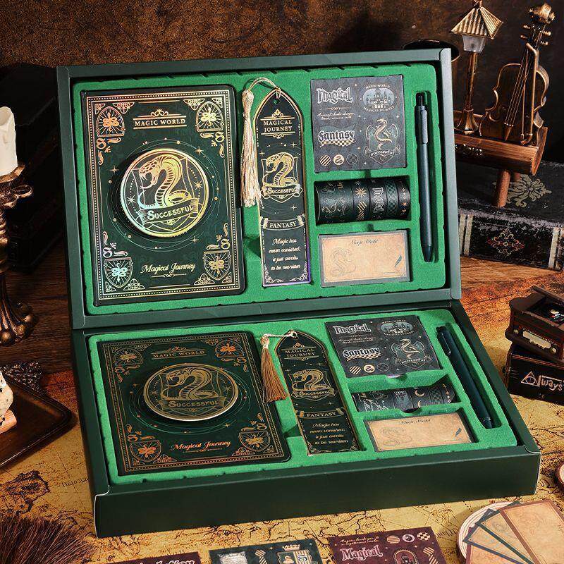 Harry Potter Magic Academy Themed Notebook Gift Set Vintage Journal...
