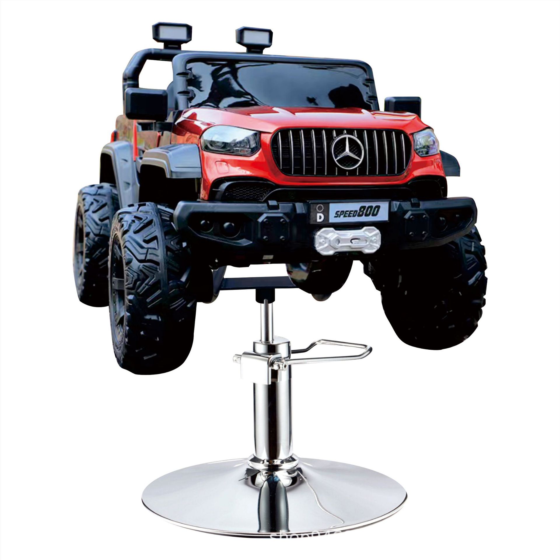 Asiento de peluquería eléctrico para niños, silla de peluquería para automóvil, silla giratoria elevadora, música, salón de peluquería para niños, silla de corte para niños image 35