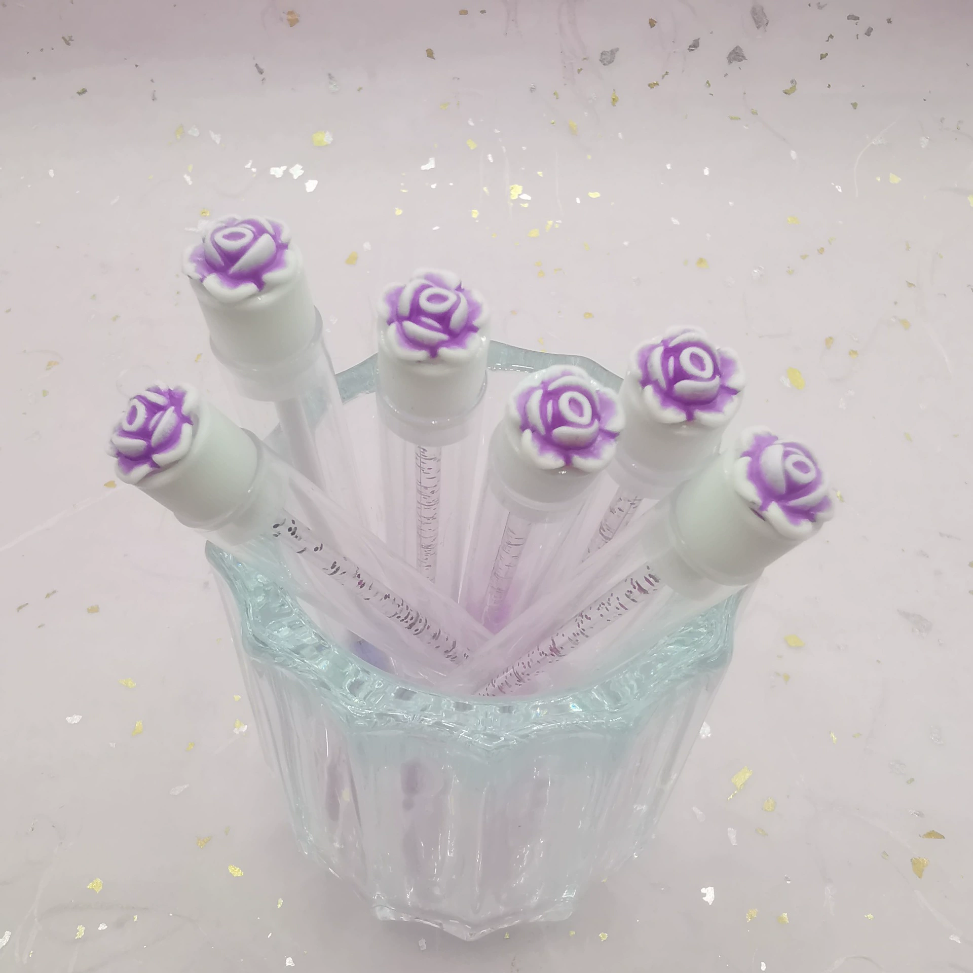 春ная разноцветная ручная щетка содержит розу для lashes, оптом