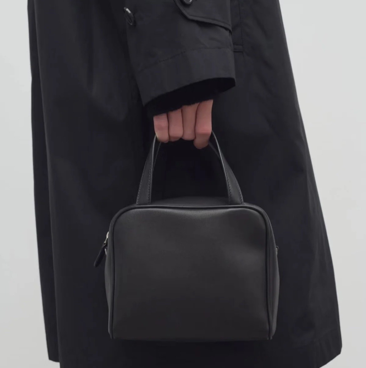 Leather minimalistic small bag strap, cowhide, genuine leather
