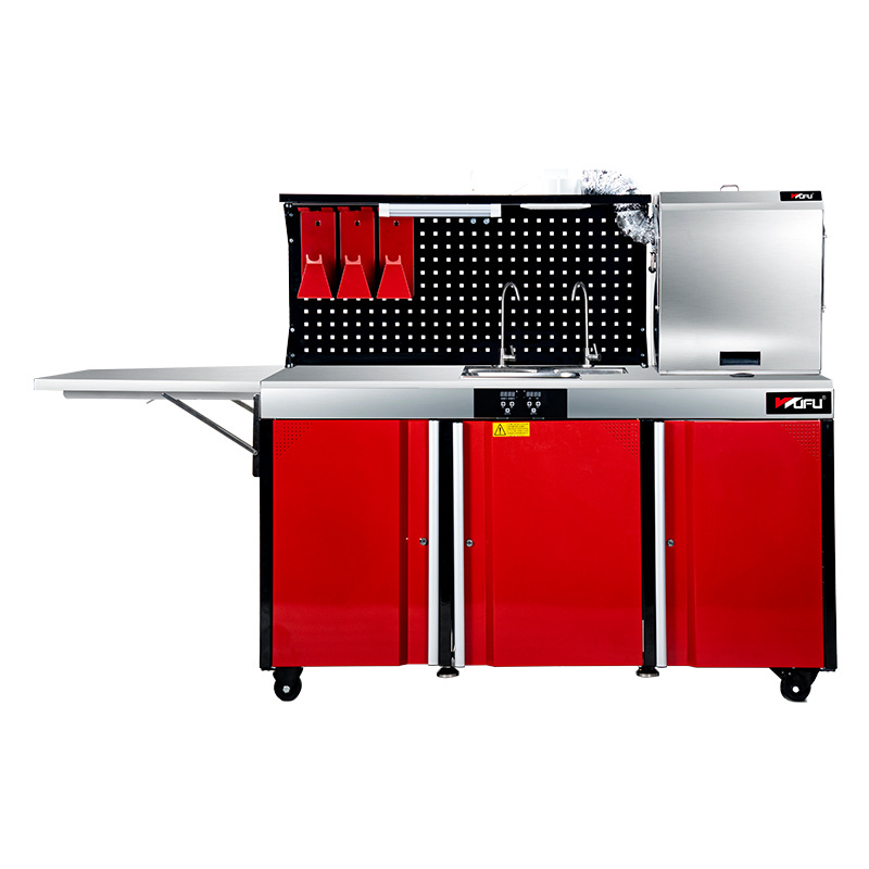 Banco de trabajo multifuncional Five-Five para limpieza de pistolas pulverizadoras, reciclaje de líquidos residuales de pintura, equipo de pulverización de chapa metálica, limpieza ultrasónica