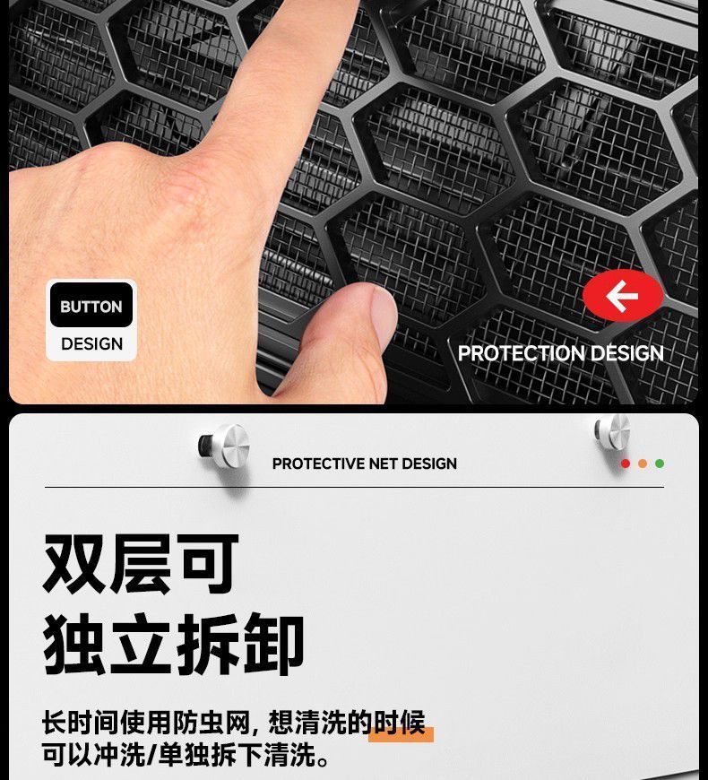 Suitable for Tesla Six-Seater Model Yl Insect-Proof Net, Hood Grille Protection Cover, Air Inlet Protection Accessories