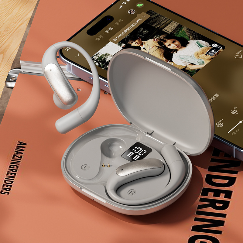 国境を越えたAIインテリジェント翻訳BluetoothヘッドセットワイヤレスOWS耳掛け型144言語相互翻訳非インイヤーオープンタイプ|undefined