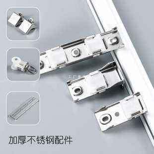 ✅ Extra Thick Aluminum Alloy Curtain Track Slide Rail Large Straight Rail Guide Rail Side Top Mounted Curtain Rod Double Track Silent Simple Light