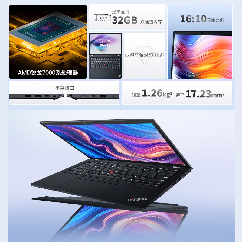 ThinkPadS2联想商务办公轻薄笔记本电脑R5-7530UPro独立显卡