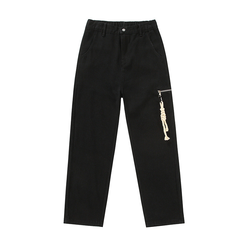 Men's Clothing Jeans men summer thin loose straight wide leg trousers boys trendy workwear casual pants men_voghion.com