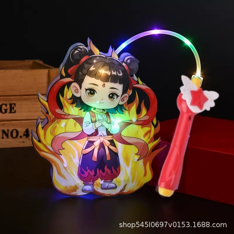 Music flashlight, battery
