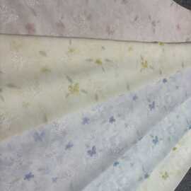 春夏东南亚外贸数码印花布料发泡工艺服装面料适合连衣裙吊带裙