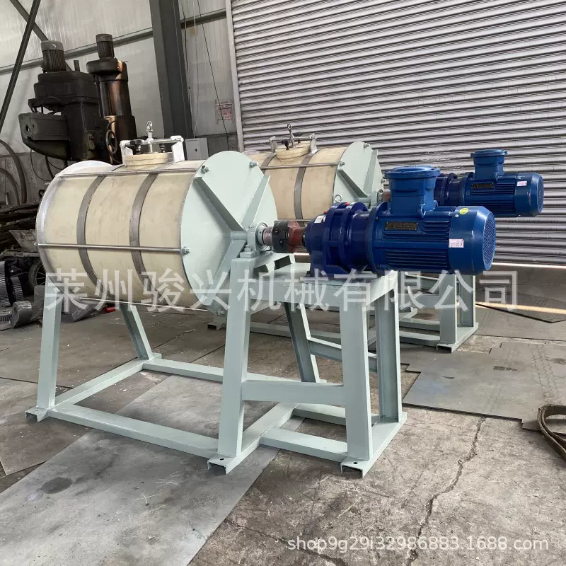 10L-2000L不锈钢卧式双层干粉球磨机 聚氨酯内衬 尼龙筒体球磨机