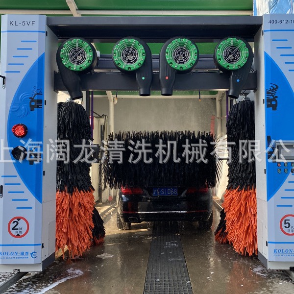 有刷接觸自動洗車機 上海阔龙KKL-5VF毛刷龙门往复式全自动洗车机