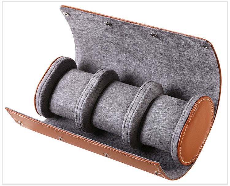 Caja de reloj de almacenamiento verde agua fantasma reloj mecánico protección a prueba de polvo reloj famoso reloj de cuero bolsa 1 2 3-asiento portátil de viaje