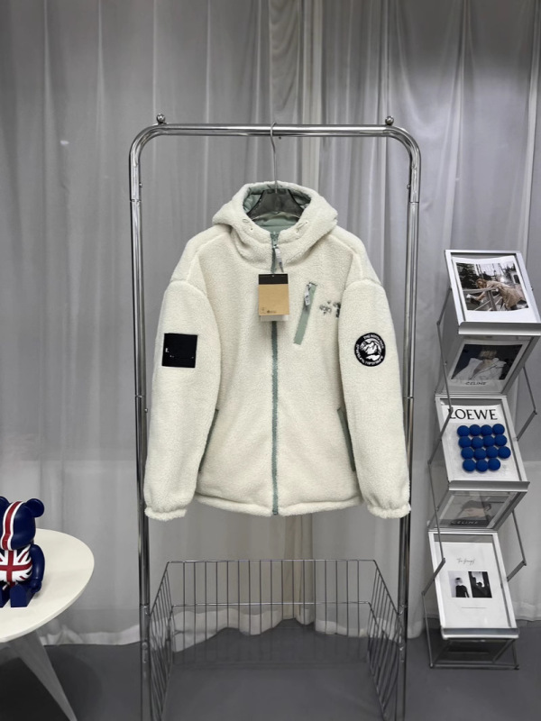 Beijia 暖かい両面カップル男性と女性の同じスタイルメンズスタンドカラーラムウールジャケット刺繍ロゴ FN54 ドロップシッピング|undefined