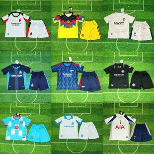 2526俱樂部童裝娃衣套裝AC國米阿森納切爾西巴黎巴薩馬卡龍足球服