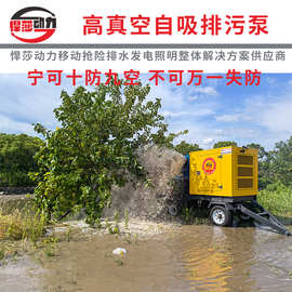 移动防汛水泵车高扬程自吸泵1000立方大流量柴油机抽清污水真空泵