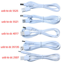 Yearxin USB to DC Round Hole 5.5/4.0/3.5/2.5 Fan Desk Lamp Toy Router 5V Charging Power Cord