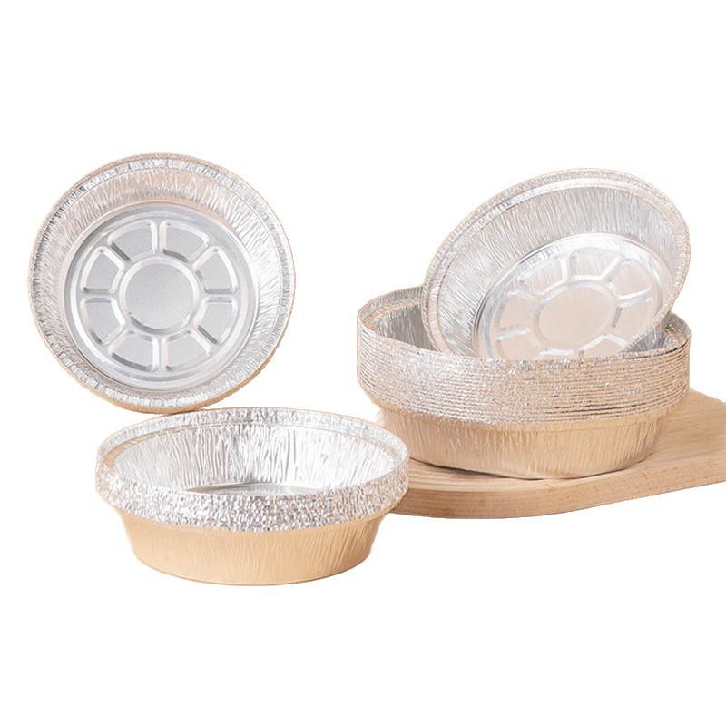 Placa desechable de 8 pulgadas placa de papel de aluminio de diámetro 215mm fábrica de placa de aluminio suministro al por mayor aire frito placa de aluminio de aluminio