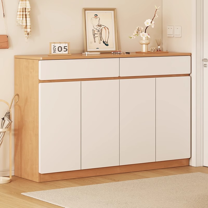 Gabinete de zapatos doméstico de almacenamiento de puerta doméstica todo en una pared 2025 nuevo estante de zapatos de gran capacidad del gabinete de entrada