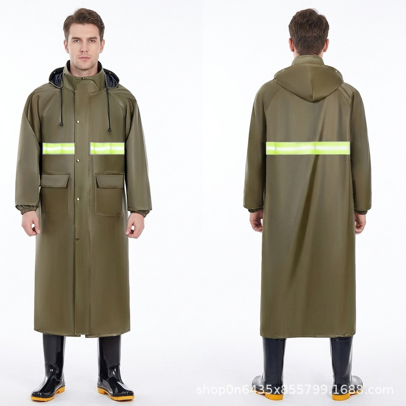 Long raincoat for adults, mid-length, suitable for hiking and commuting, thickened rain poncho, waterproof, all-in-one design, wholesale outdoor Long raincoat for adults, mid-length, suitable for hiking and commuting, thickened rain poncho, waterproof, all-in-one design, wholesale outdoor