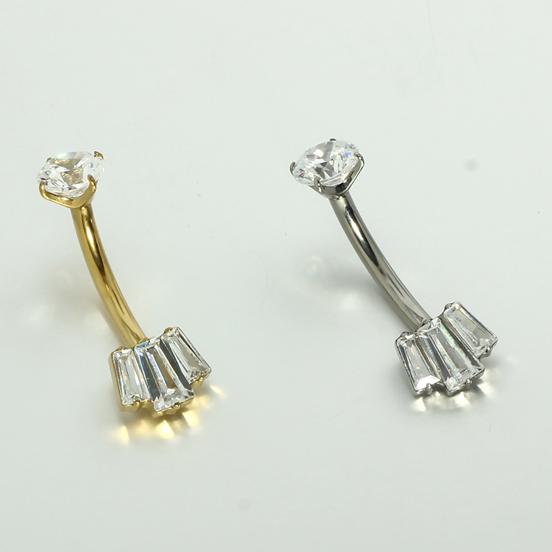 Pointed titanium steel lip stud product view