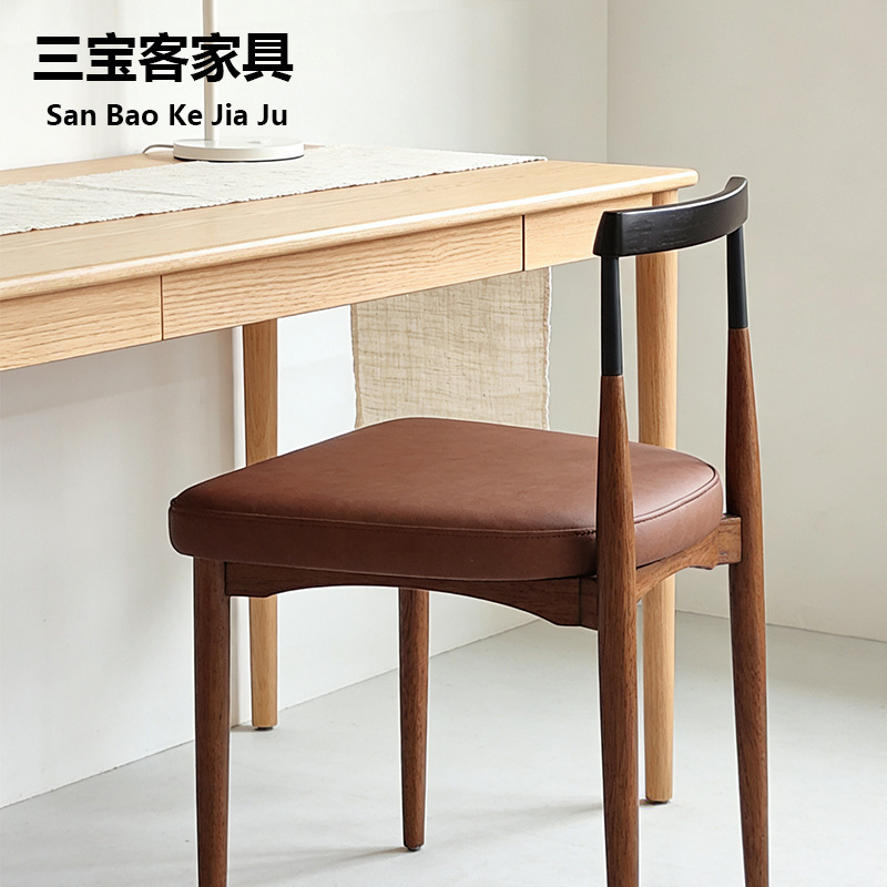 Medieval Modern Minimalist Backrest Chair, Light Luxury with Delicate Texture, Solid Wood Chair for Home Dining Room, Small Apartment Seating, Dining Chair Medieval Modern Minimalist Backrest Chair, Light Luxury with Delicate Texture, Solid Wood Chair for Home Dining Room, Small Apartment Seating, Dining Chair